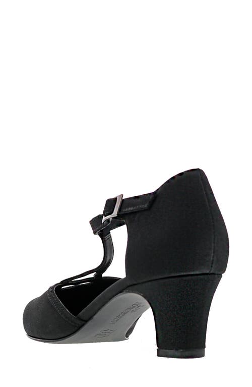 Ros Hommerson Heidi Kitten Heel Pump In Black Microfabric