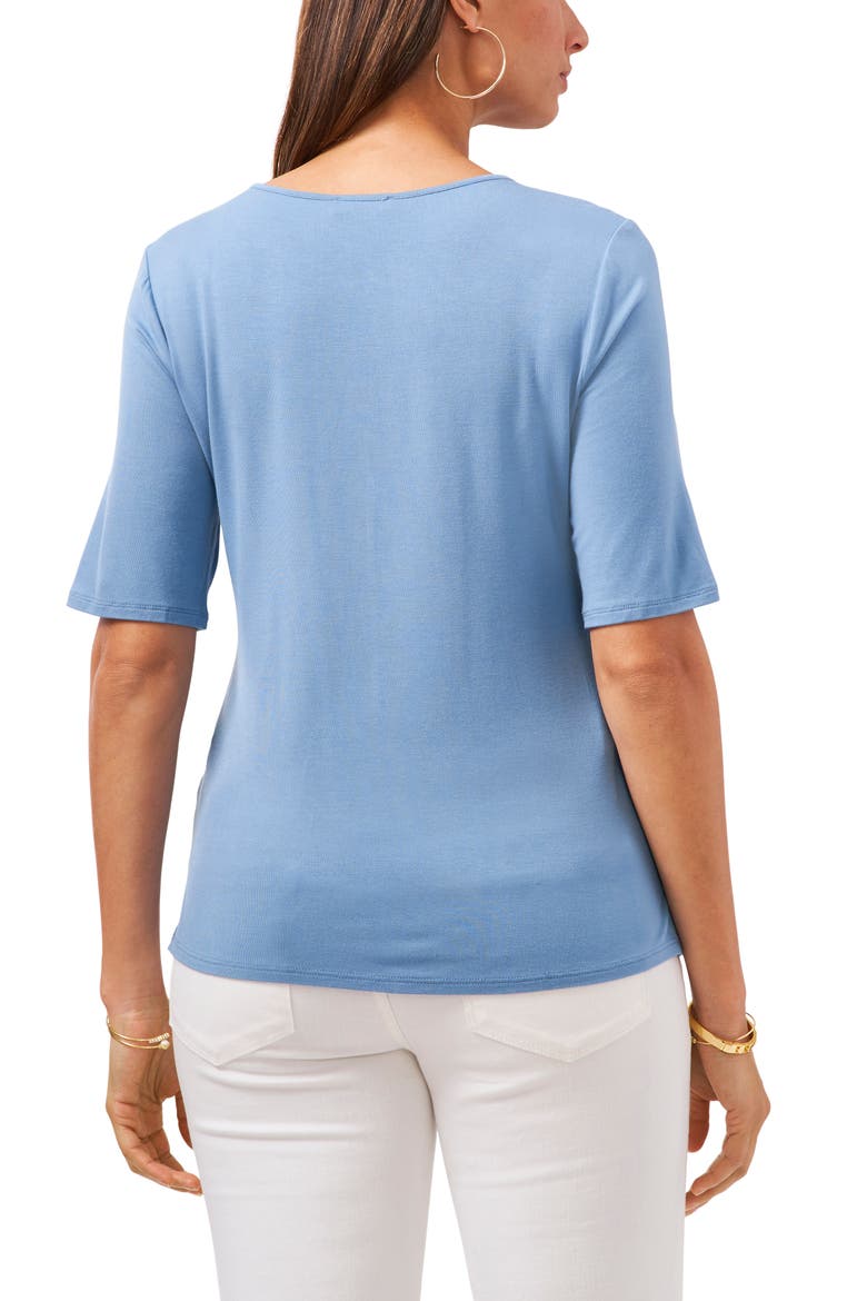 Keyhole Knit Top, Alternate, color, CANYON BLUE