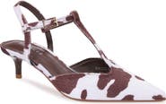 BERNESS T-Strap Kitten Heel Pump