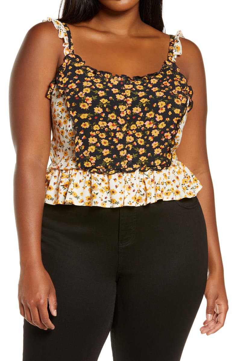 BP. Ruffle Camisole, Main, color,