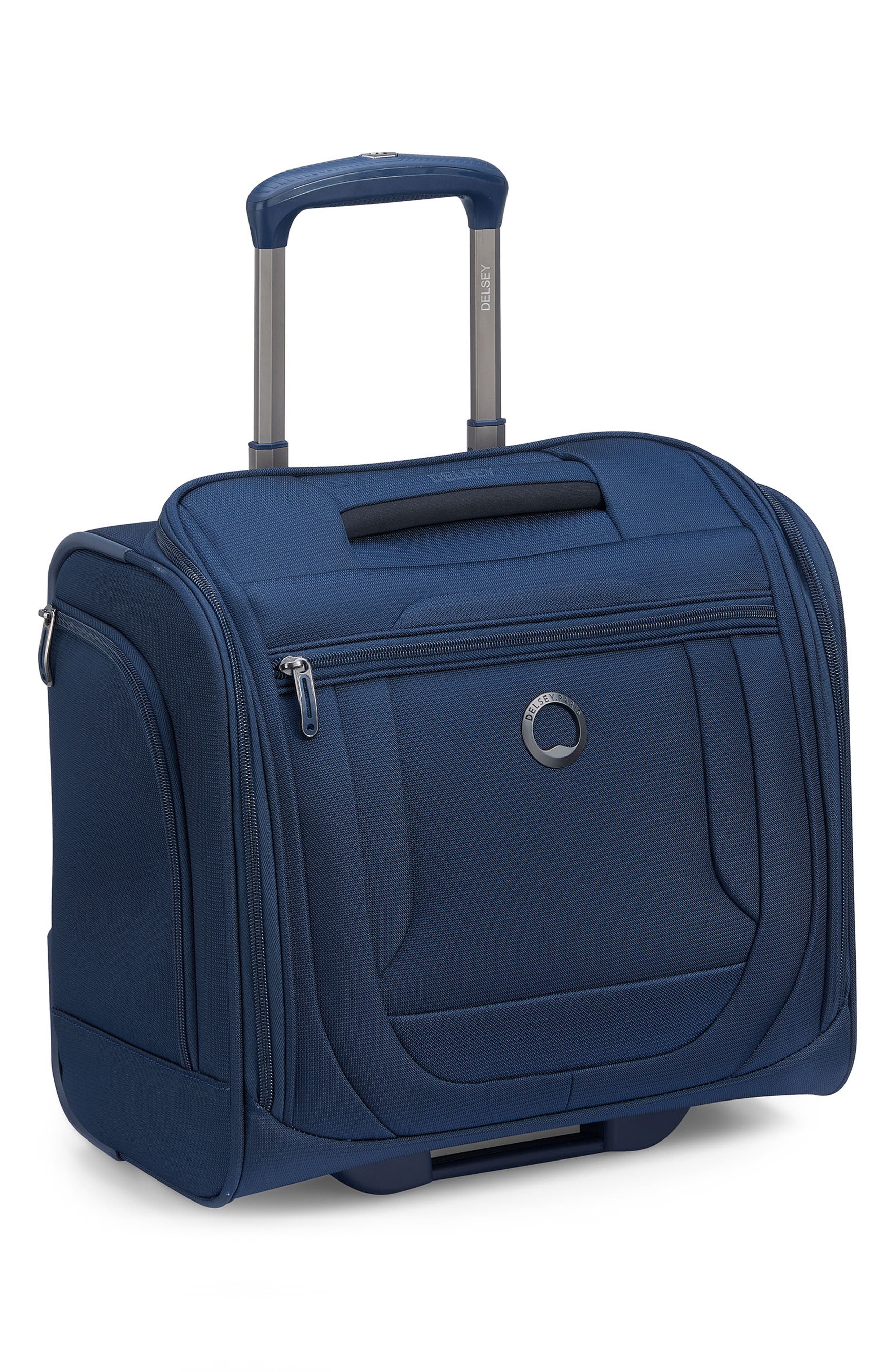 DELSEY Helium DLX Cabin Spinner Carry-On Bag, Alternate, color, Navy