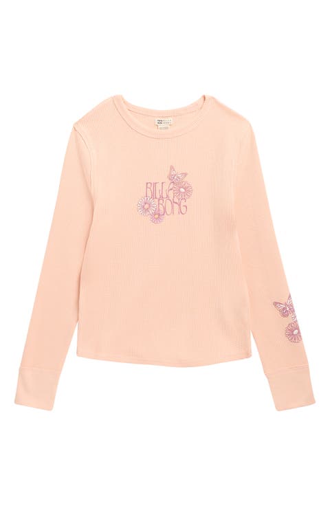 Kids' Feeling Free Long Sleeve Graphic Thermal Tee