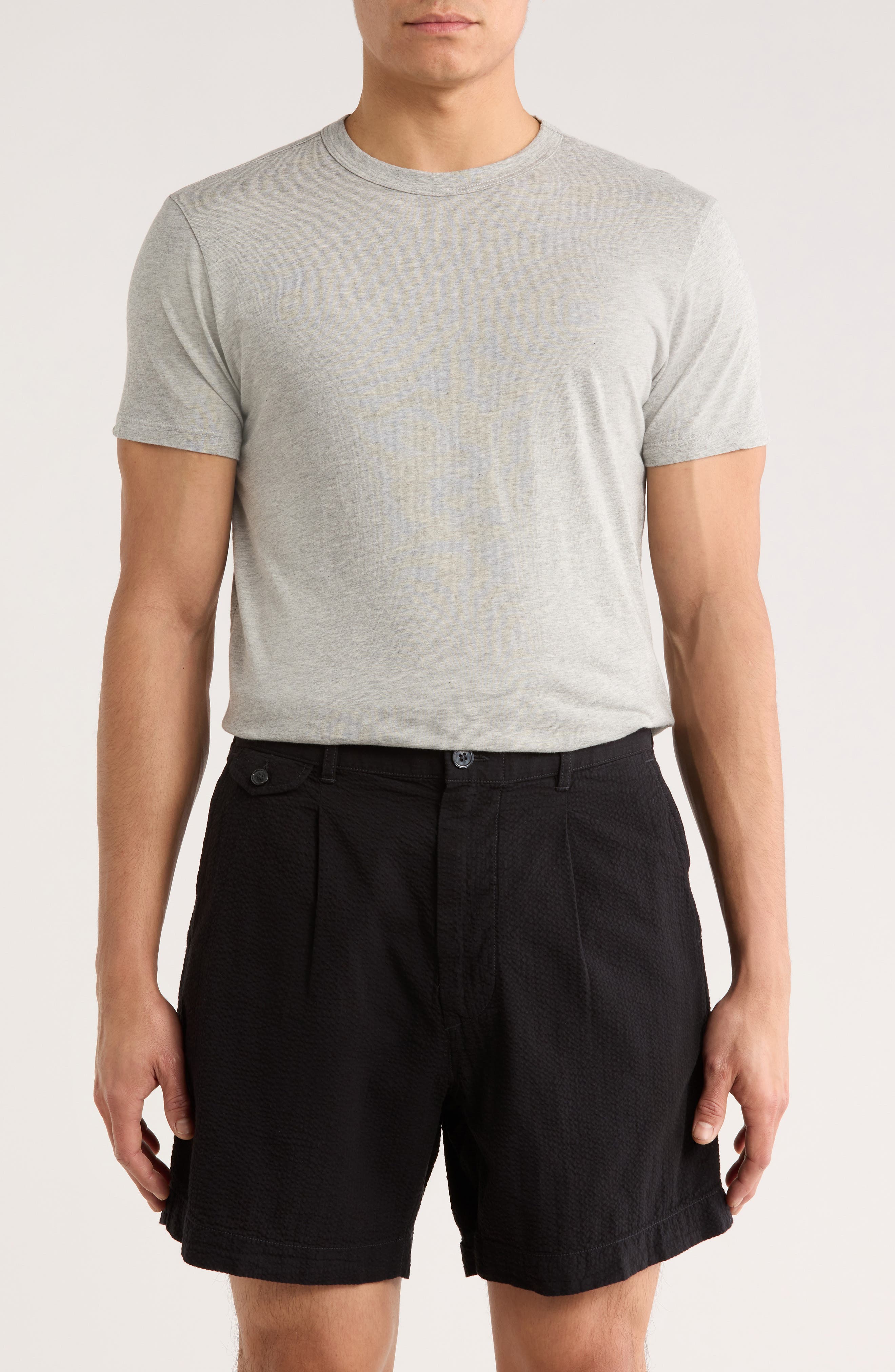 BUCK MASON Pima Cotton Curved Hem T-Shirt