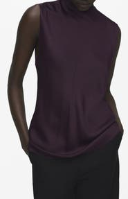 MANGO Mart Drape Neck Top