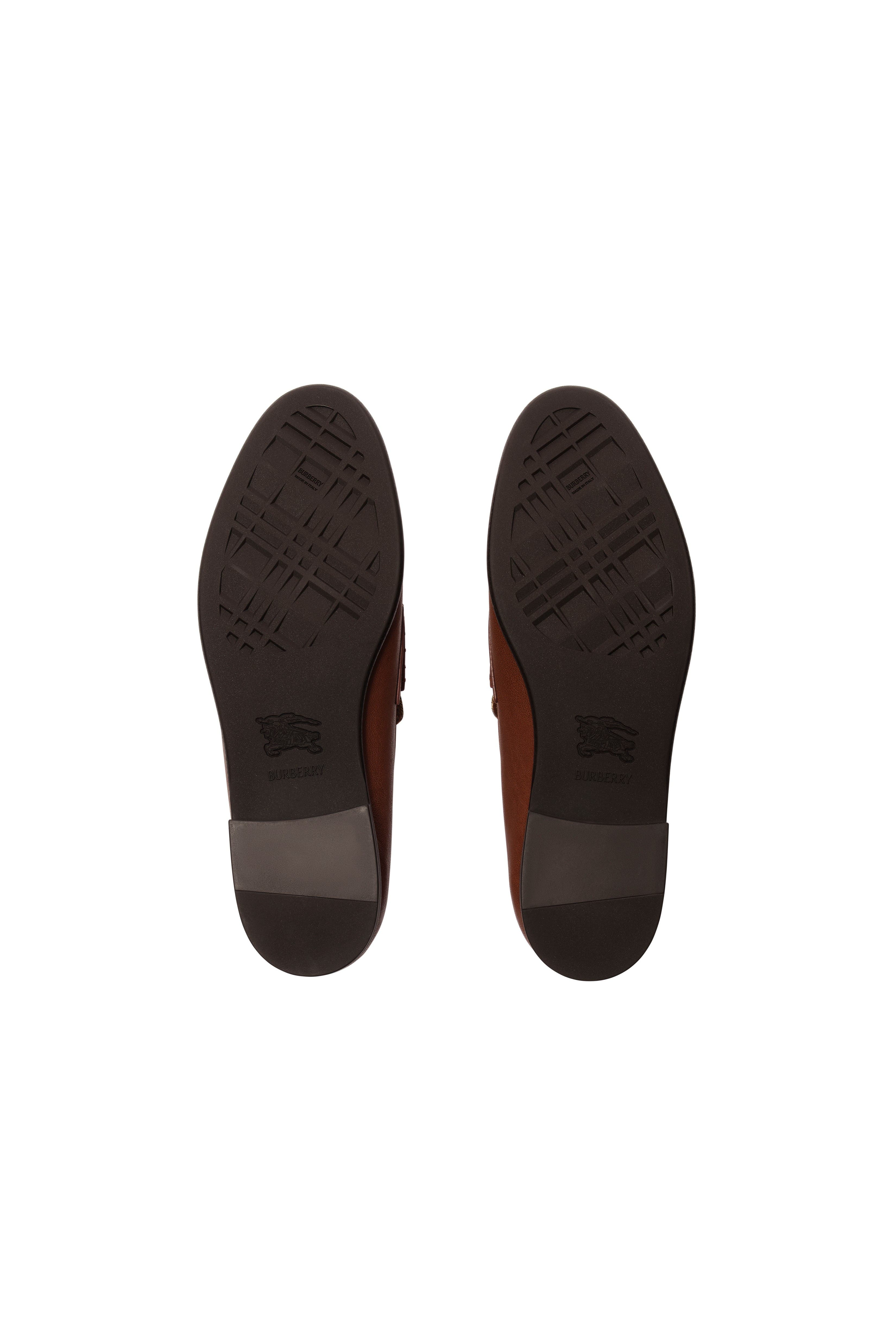 Check and Leather Opal Loafers, Alternate, color, Tobacco brown/archive beige