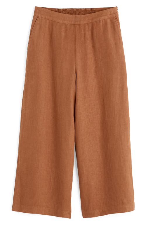 Seasalt Cornwall Merrivale Linen Culottes In Chutney