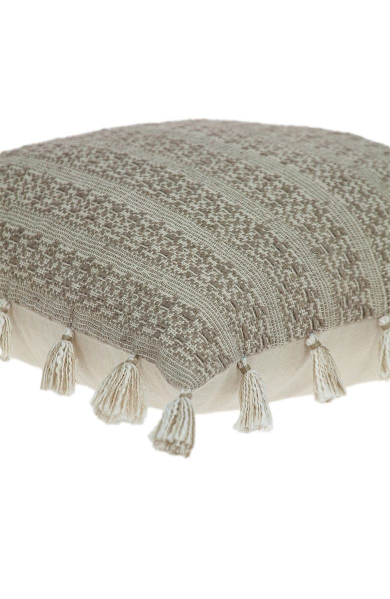 PARKLAND COLLECTION Caroline Transitional Beige Throw Pillow, Alternate, color, Beige