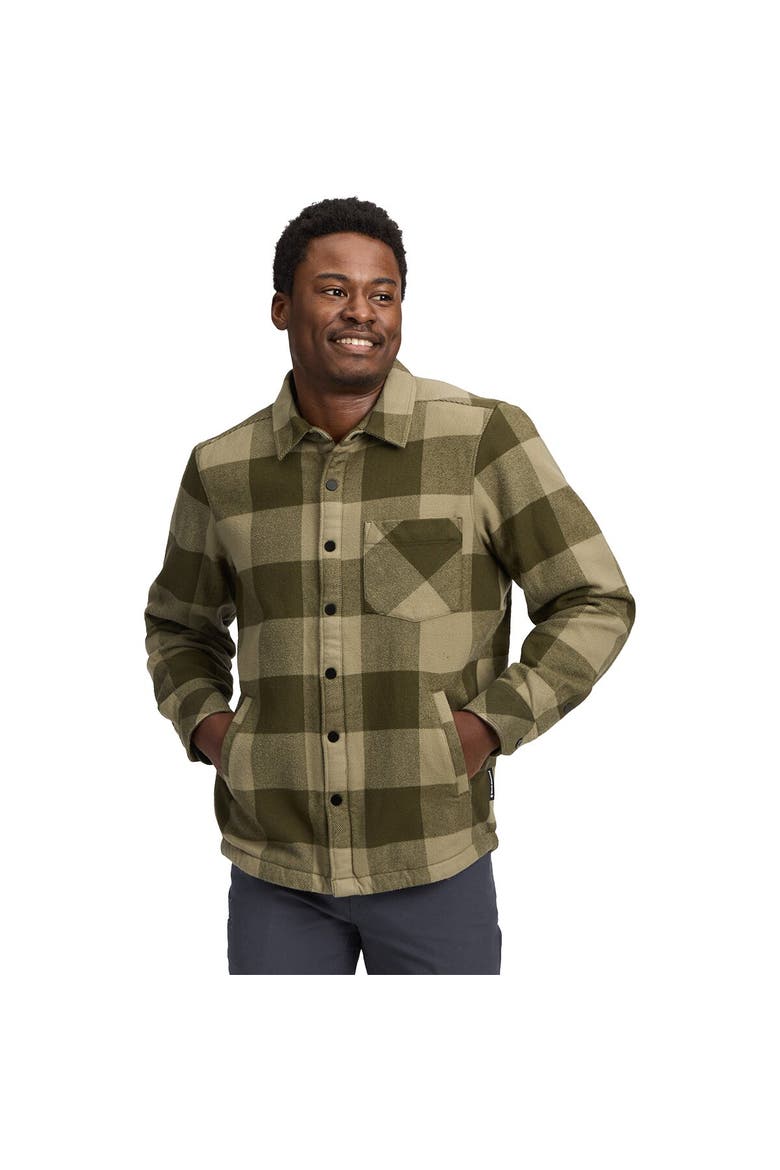 Project Lined Flannel - Men's, Main, color, Dark Moss/Pine Smoke