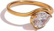 Joey Baby Cubic Zirconia Solitaire Ring