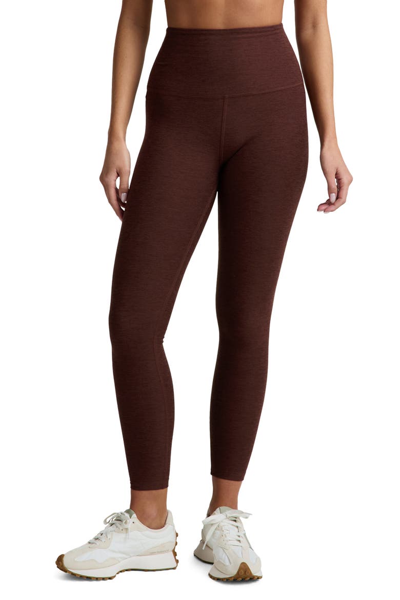 Caught in the Midi High Waist Leggings, Main, color, ICED MOCHA HEATHER