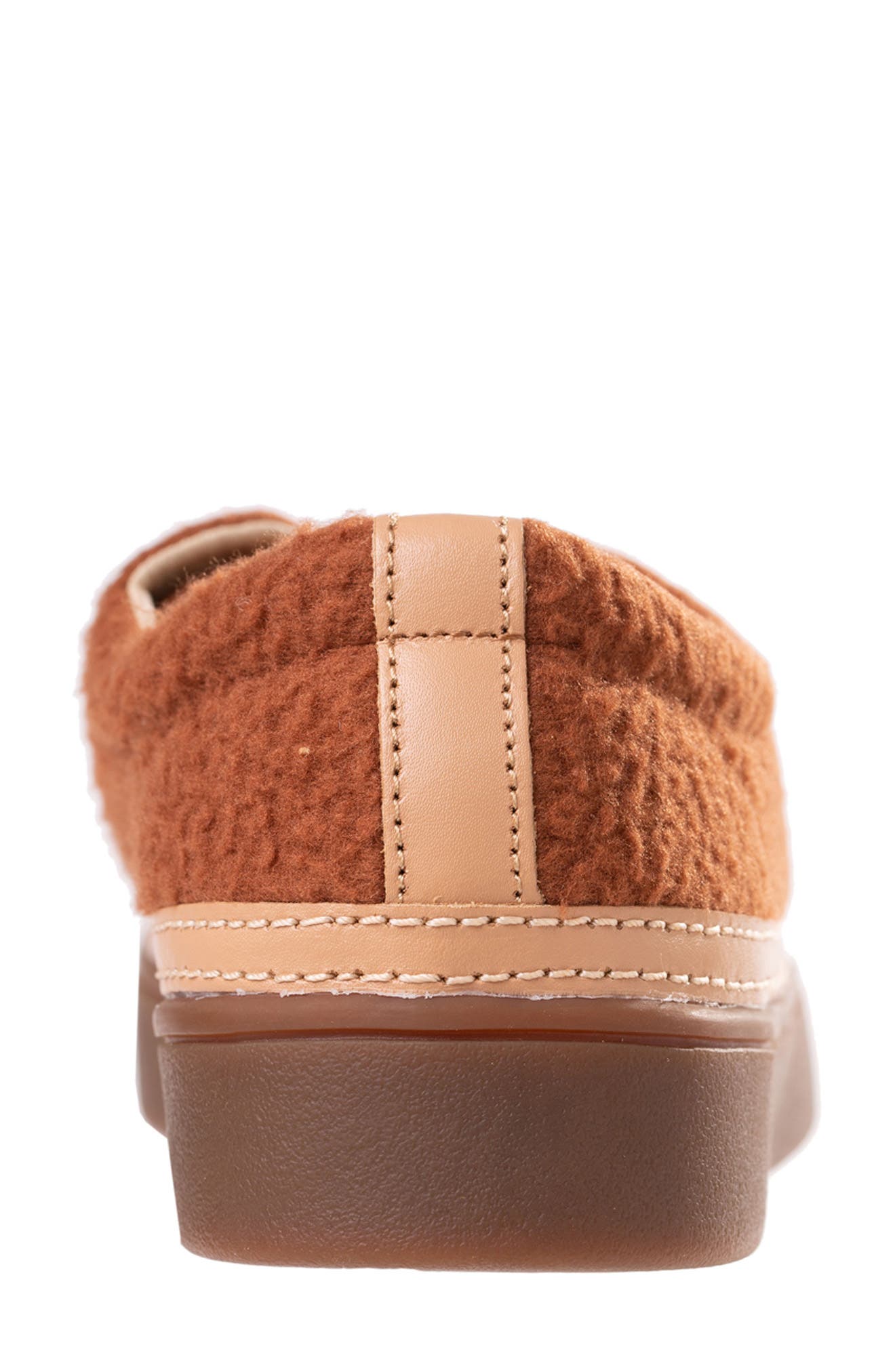 Malibu Teddy Fleece Sneaker - Wide Width Available, Alternate, color, LEATHER BROWN