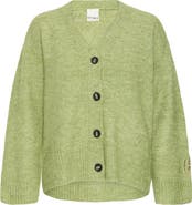 ICHI Ihbaling Button Front Sweater