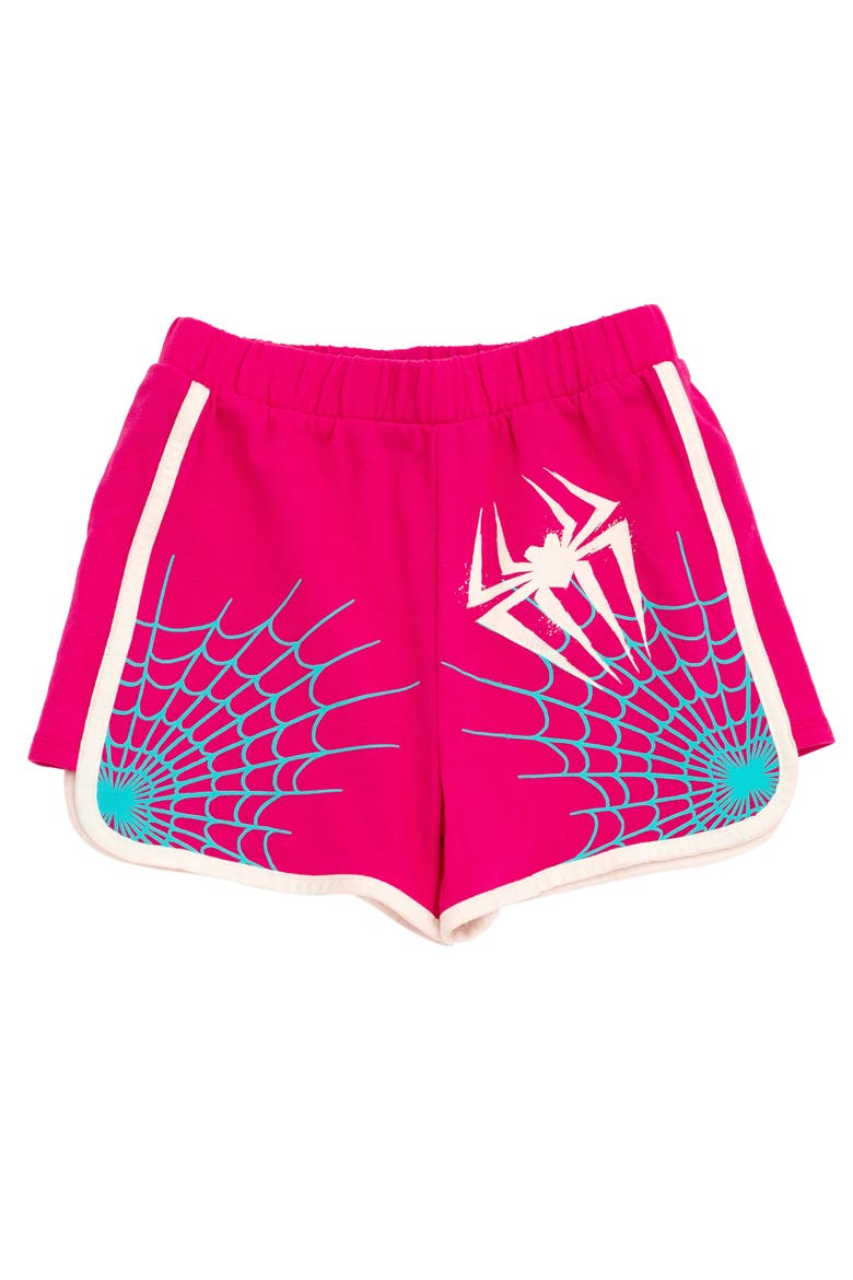 Spider-Man Cosplay 2-Piece Sleeveless Hoodie and Shorts Set, Alternate, color, Teal Ghost Spider