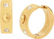 Kurt Geiger London Crystal Huggie Hoop Earrings