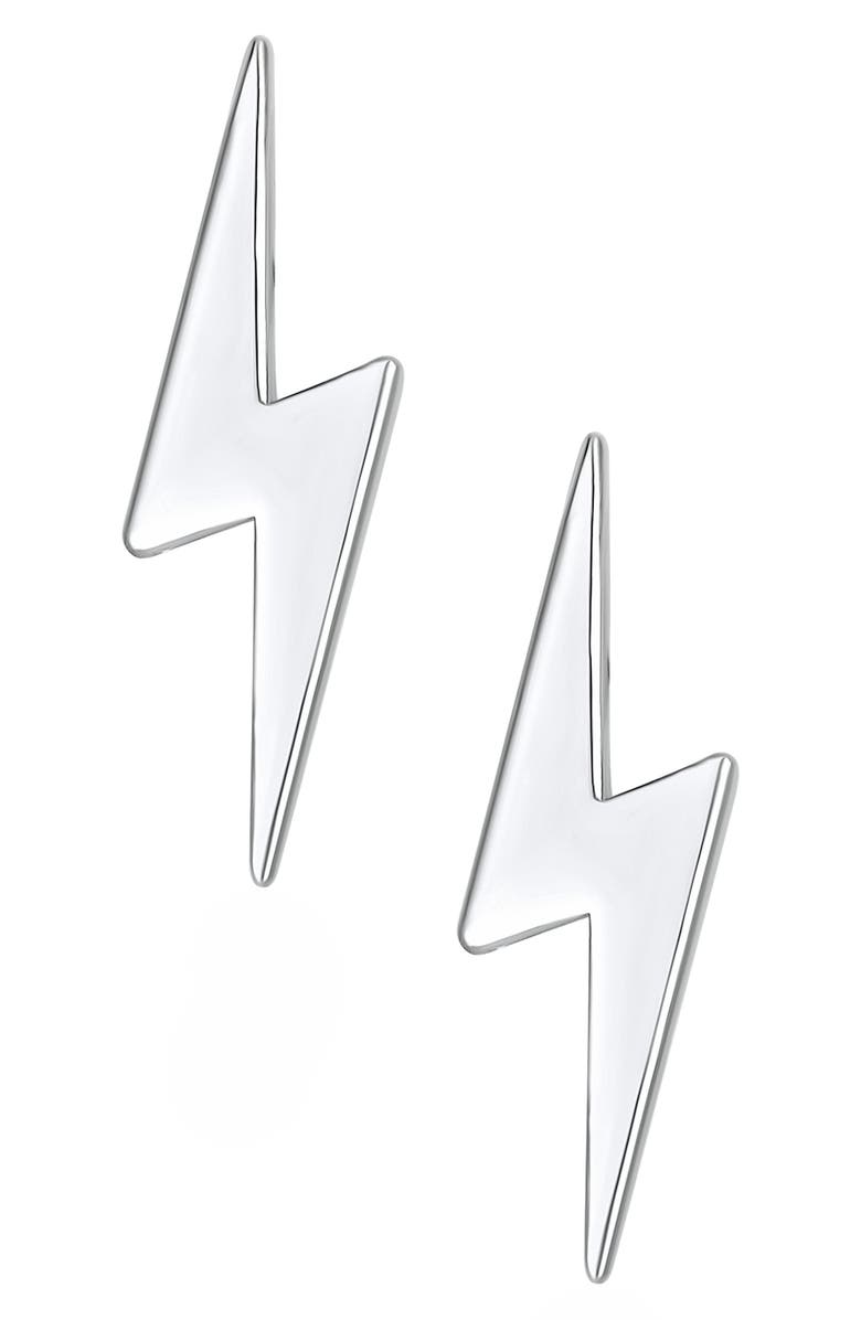 BLING JEWELRY Lightening Stud Earrings, Main, color, 