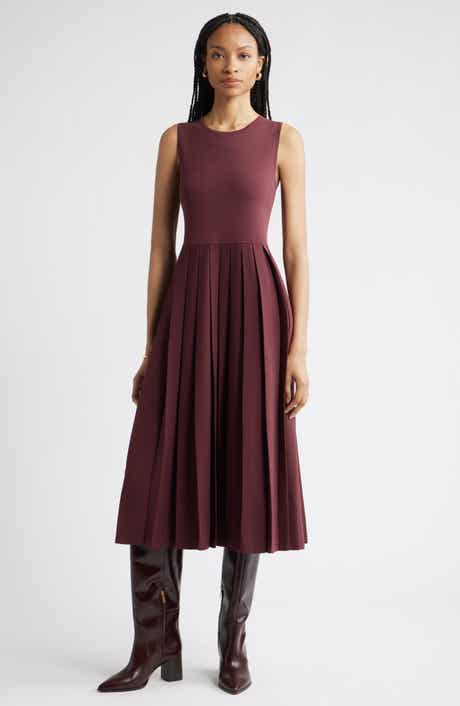 Nordstrom Sleeveless Pleated Sweater Dress