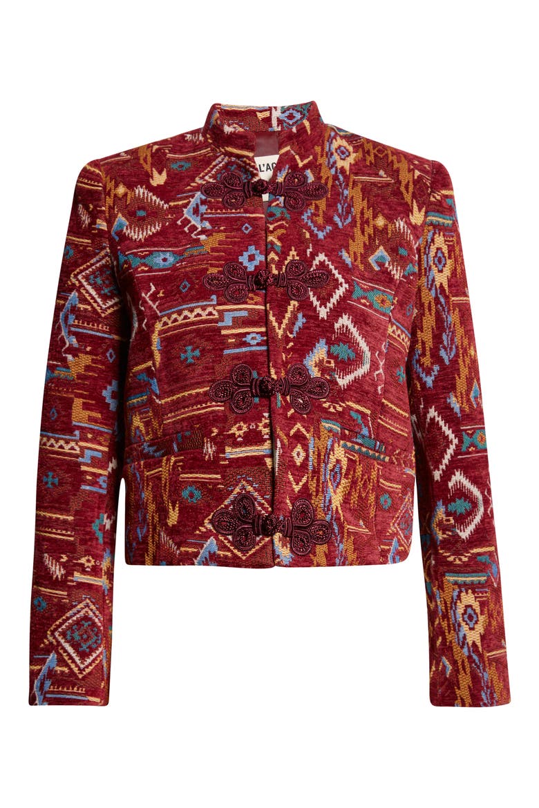 Asha Tapestry Jacquard Jacket, Alternate, color, GEOMETRIC TAPESTRY