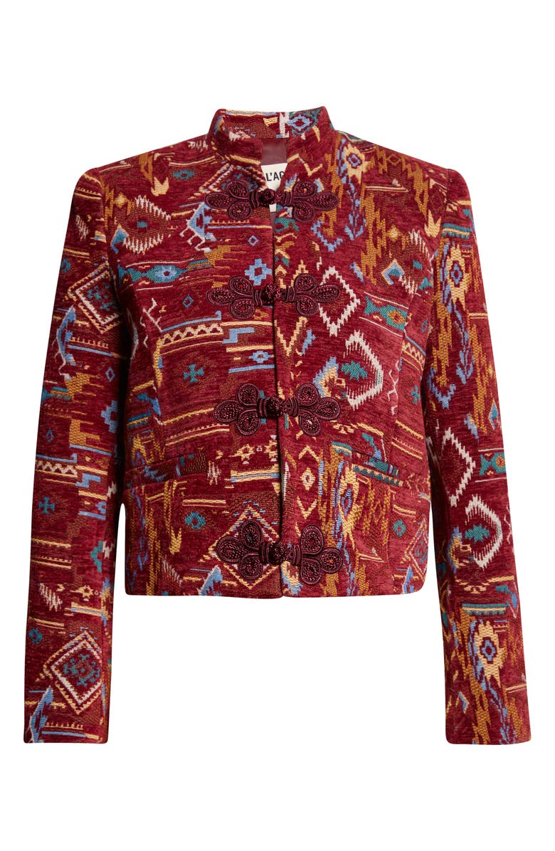 L'AGENCE Asha Tapestry Jacquard Jacket, Alternate, color, Geometric Tapestry