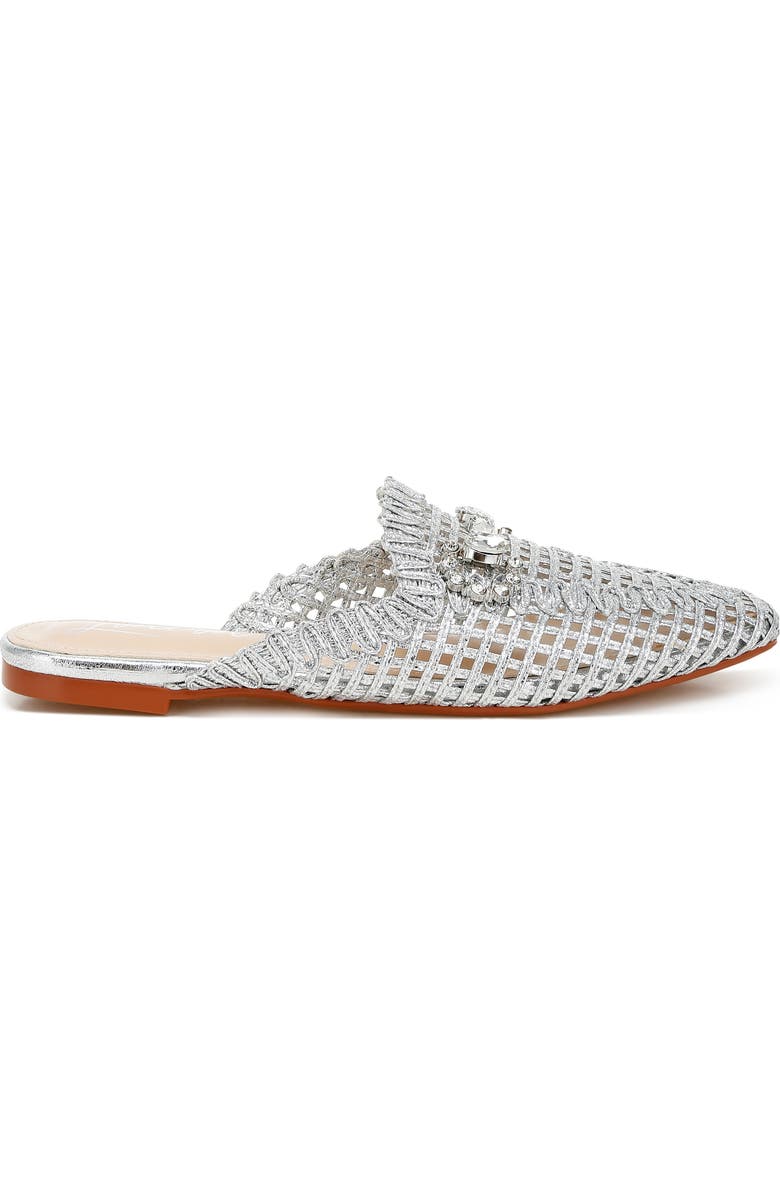LONDON RAG Roboma Crystal Embellished Mule, Alternate, color, Silver