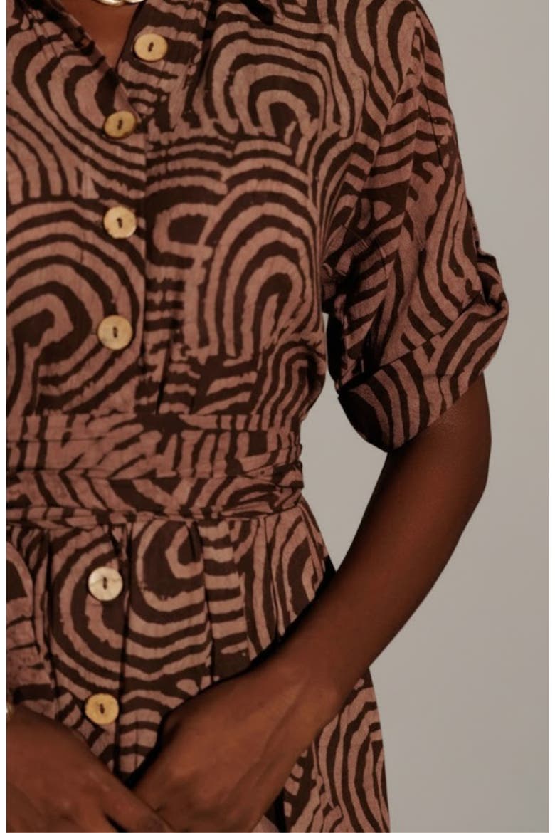 Asake Dress, Alternate, color, Brown