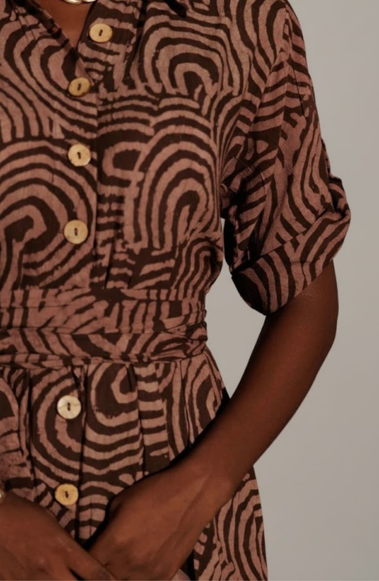 Elisamama Asake Dress, Alternate, color, Brown