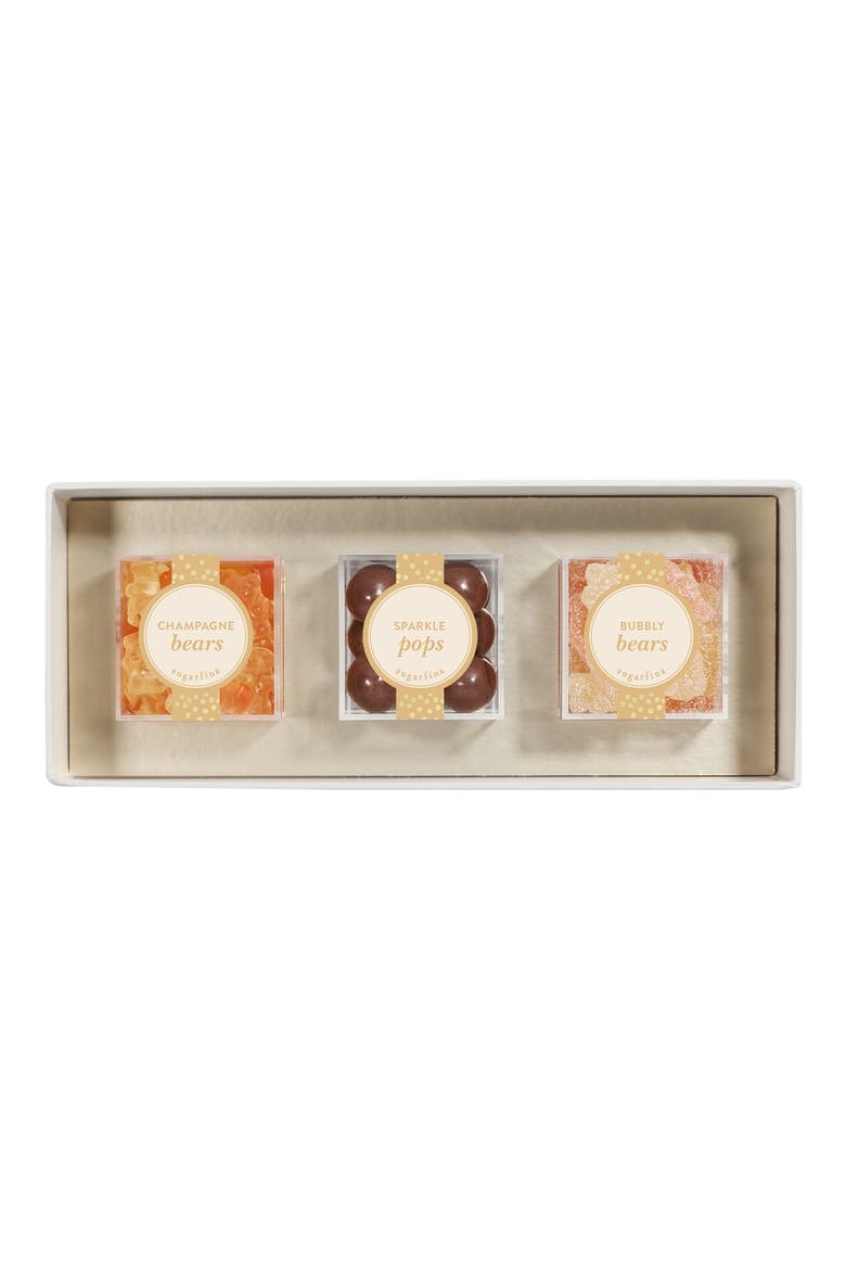 Sweet & Sparkling Set of 3 Candy Boxes, Alternate, color, METALLIC GOLD