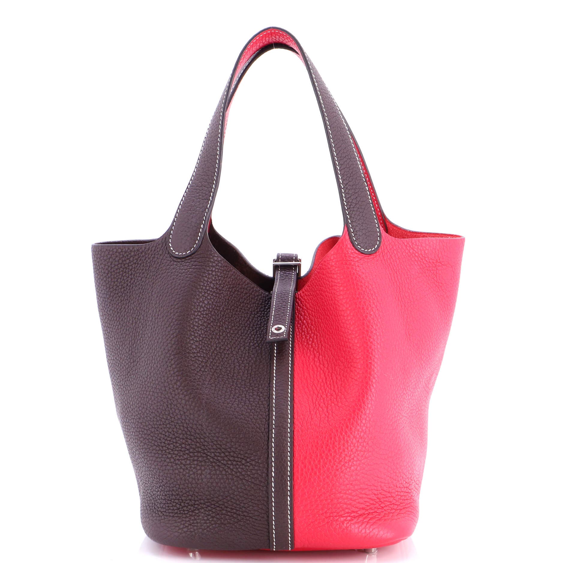 Picotin Lock Bag Bicolor Clemence MM, Main, color, Pink