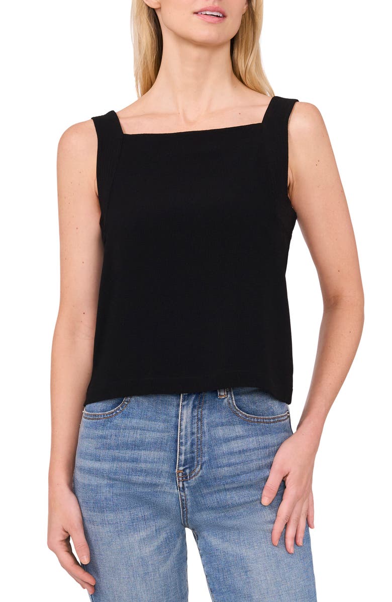 CeCe Square Neck Crop Tank Top, Main, color,