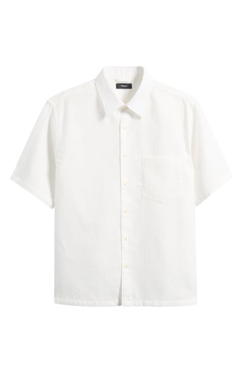 Weekend Short Sleeve Thermal Button-Up Shirt