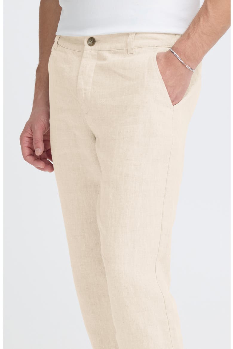 Flat Front Linen Chinos, Alternate, color, PLAZA TAUPE