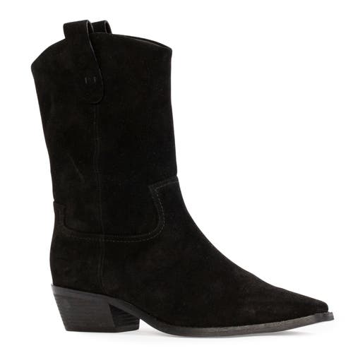 Black Suede Studio Casey 55 Suede Boot In Black
