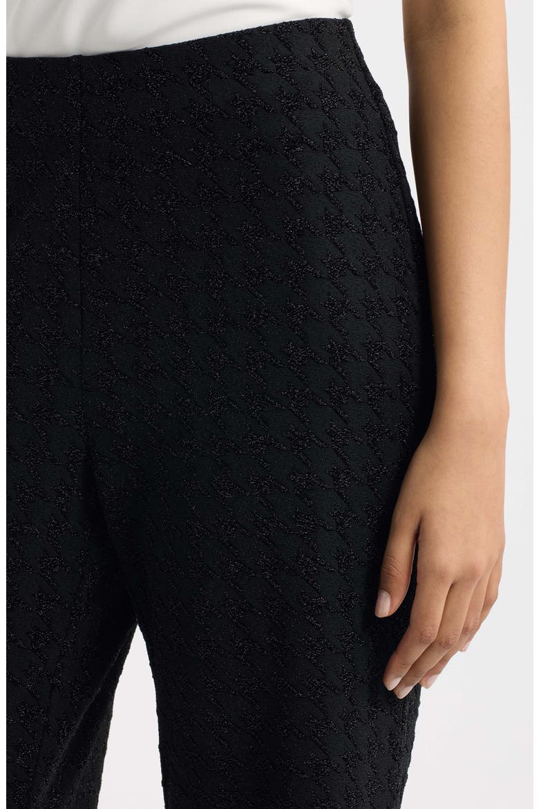 Metallic Wide Leg Pull-On Pants, Alternate, color, ANNE BLACK