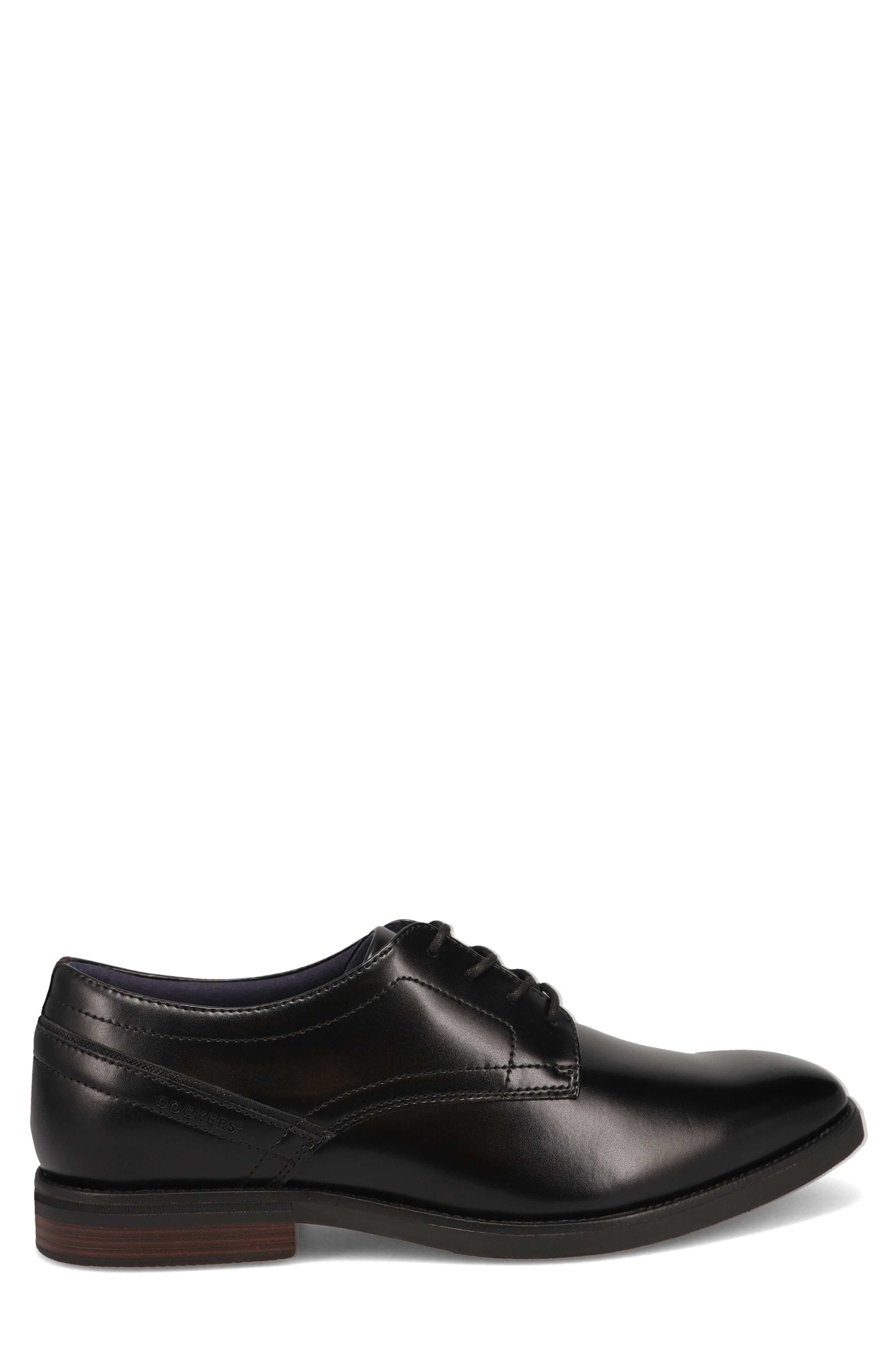 Benton Faux Leather Oxford, Alternate, color, BLACK