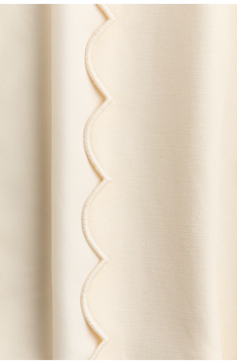 H&M Scalloped-edge jacket, Alternate, color, Cream