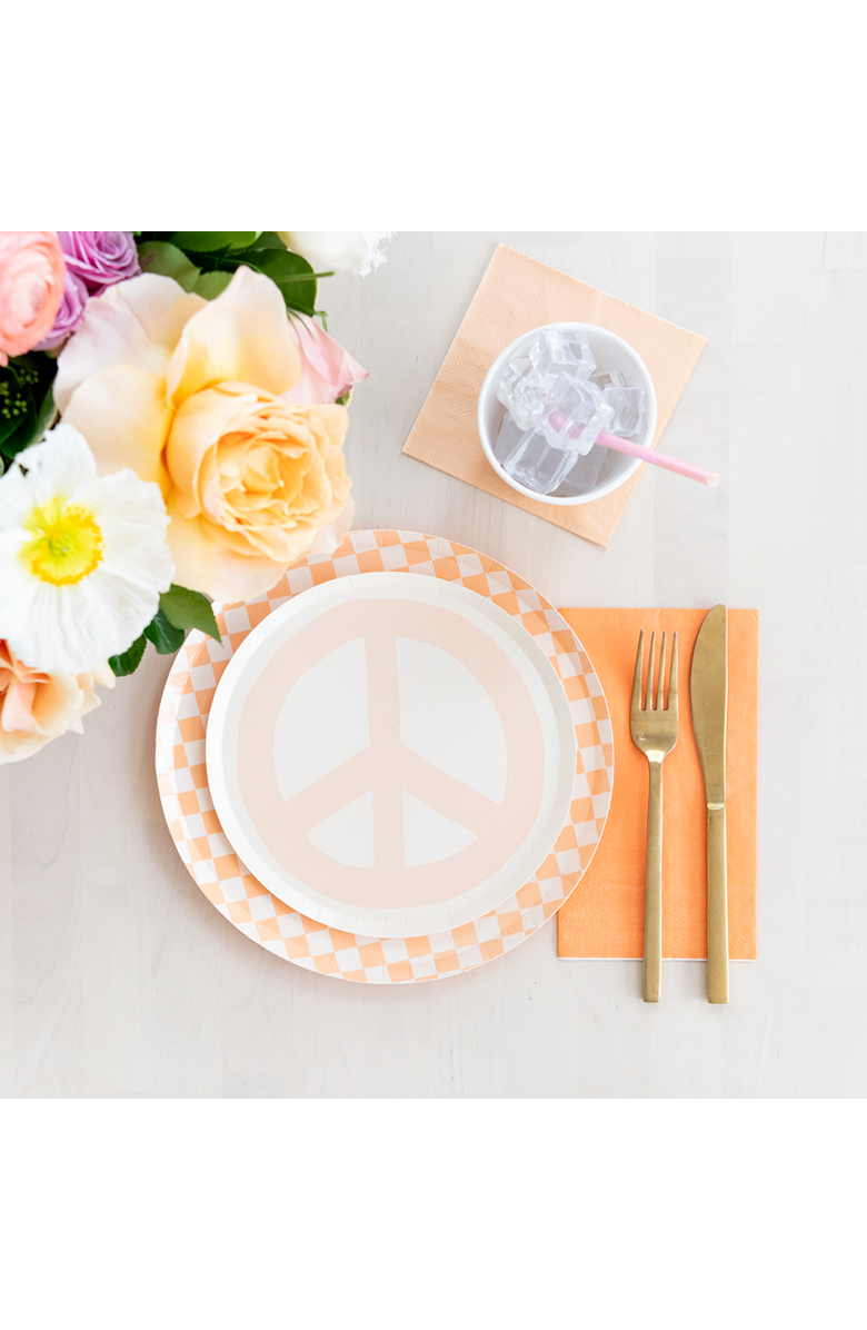 Jollity 
Co Peace 
Love Peace Dessert Plates, Alternate, color, Assorted Pre-Pack