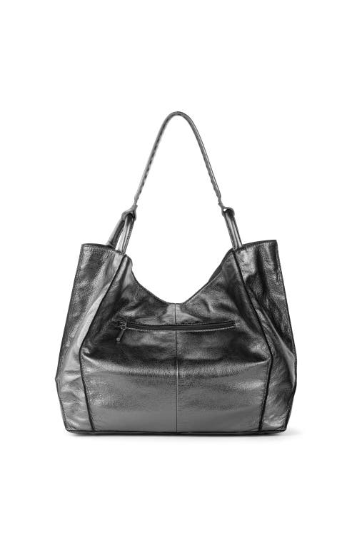 The Sak Los Feliz Large Tote Leather Bag In Gray