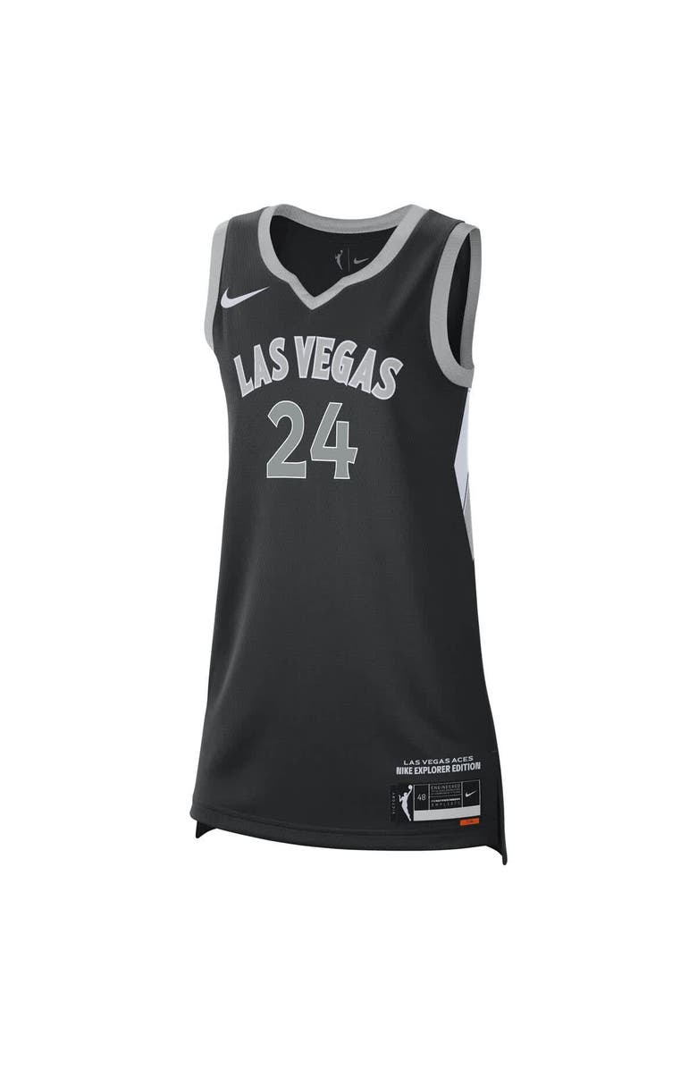 Nike Unisex Nike Jewell Loyd Black Las Vegas Aces Explorer Edition Victory Jersey, Alternate, color, Black