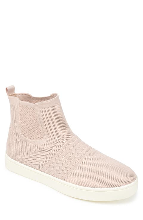Journee Kody High Top Knit Slip-On Sneaker (Women)