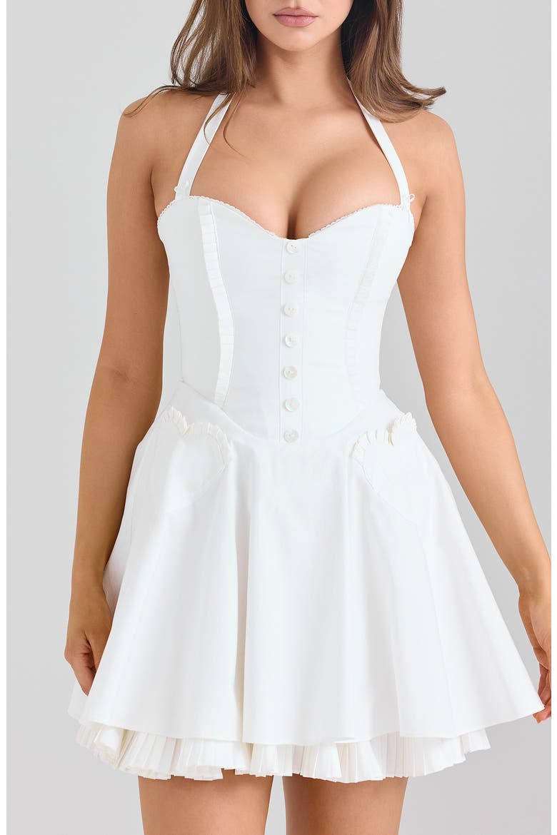 Heidi Minidress, Alternate, color, WHITE