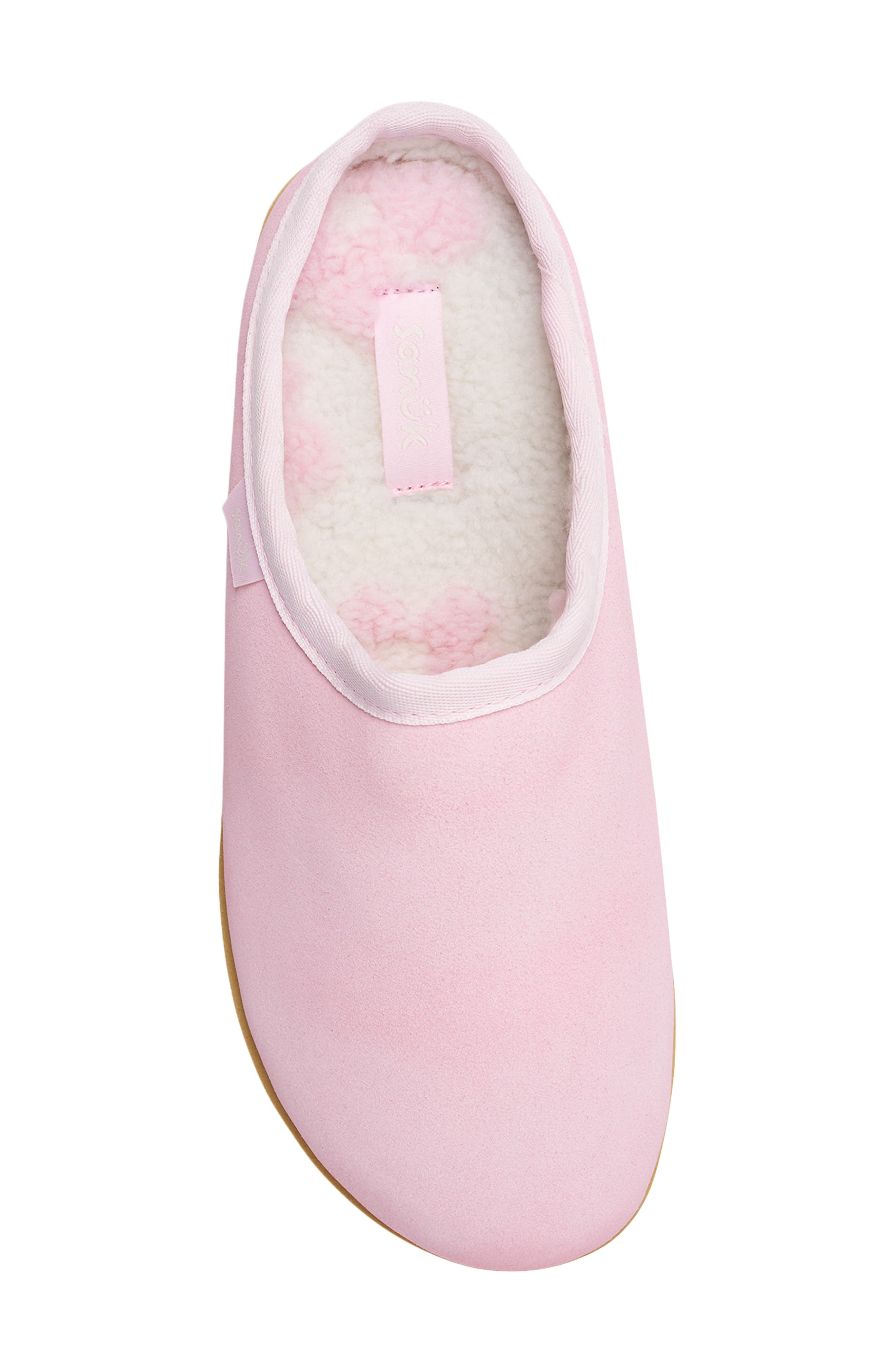 Yoga Cloud Lounger Leather Slipper, Alternate, color, LIGHT PINK