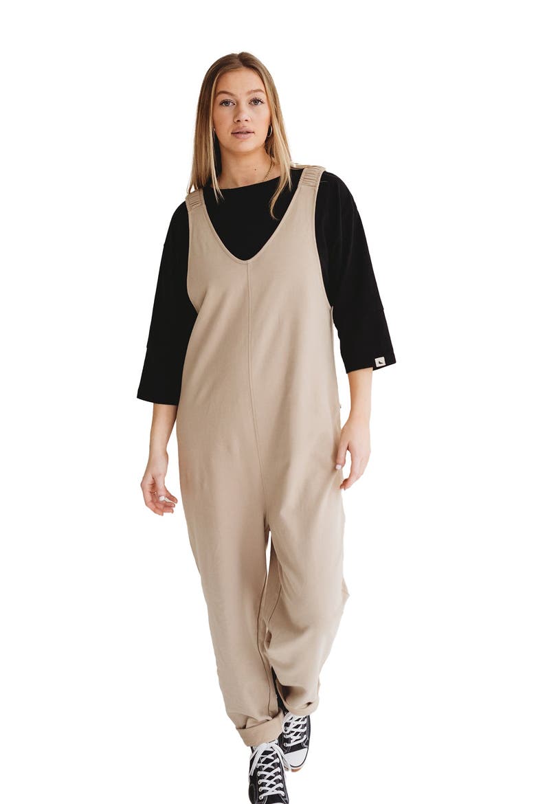 Organic Cotton Jilly Jumpsuit, Alternate, color, Beige