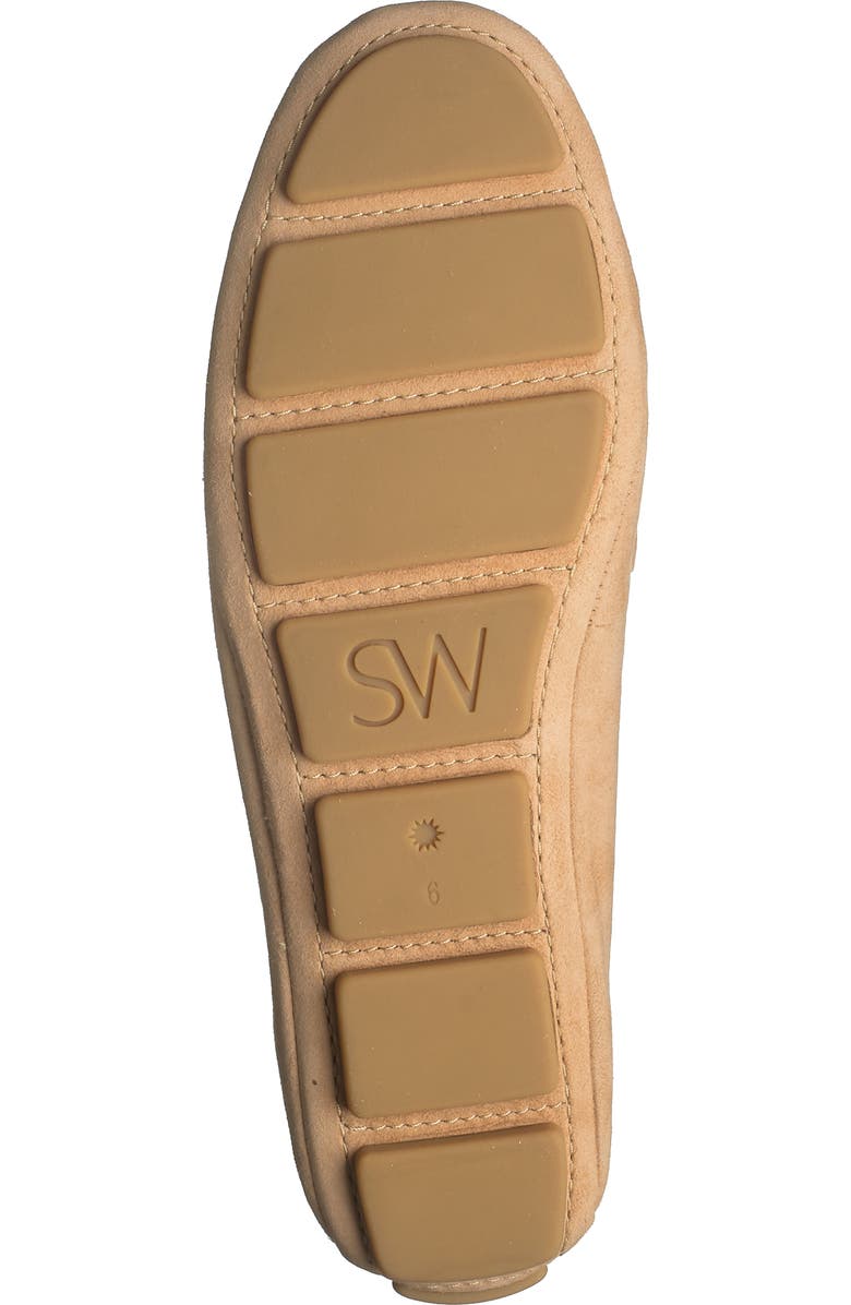 Stuart Weitzman Allpearls Faux Pearl Studded Driving Loafer, Alternate, color, Sandalwood