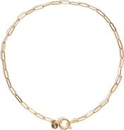 Joey Baby Water Resistant 18K Gold Plated Paper Clip Chain Necklace