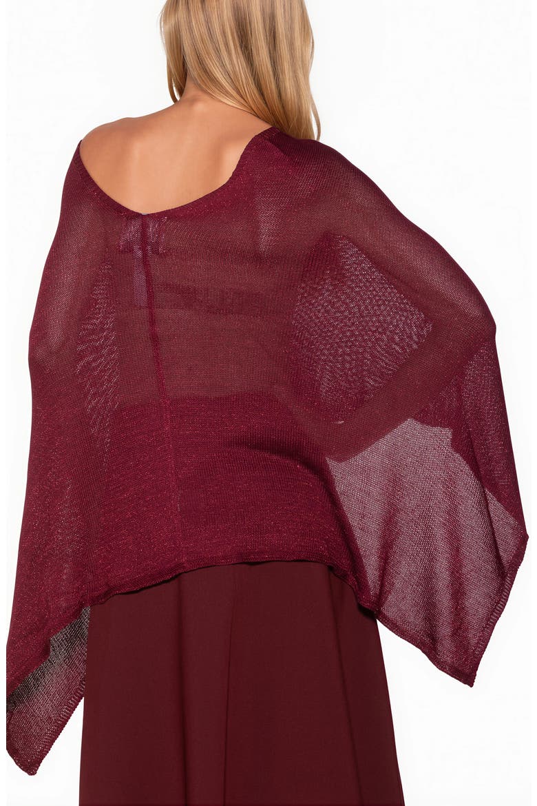 Ardis Boatneck Knit Draped Top, Alternate, color, BURGUNDY