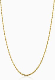Oradina 10K Gold Roman Rope Choker