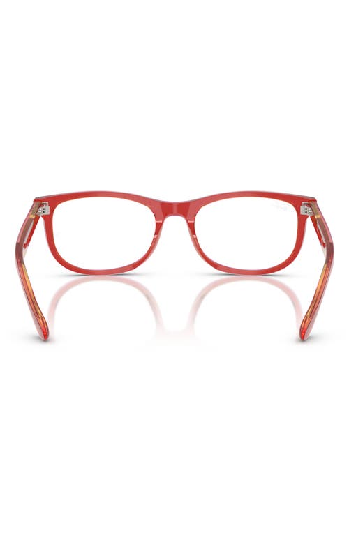 Ray Ban Ray-ban Kids' 48mm Pillow Optical Glasses In Red