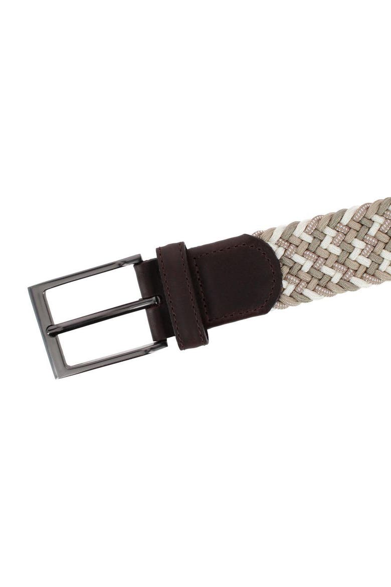 Edward 35mm European Weave Golf Braided Belt, Alternate, color, Khaki