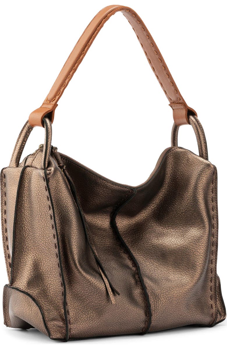 The Sak Los Feliz Hobo Leather Bag, Alternate, color, Bronze