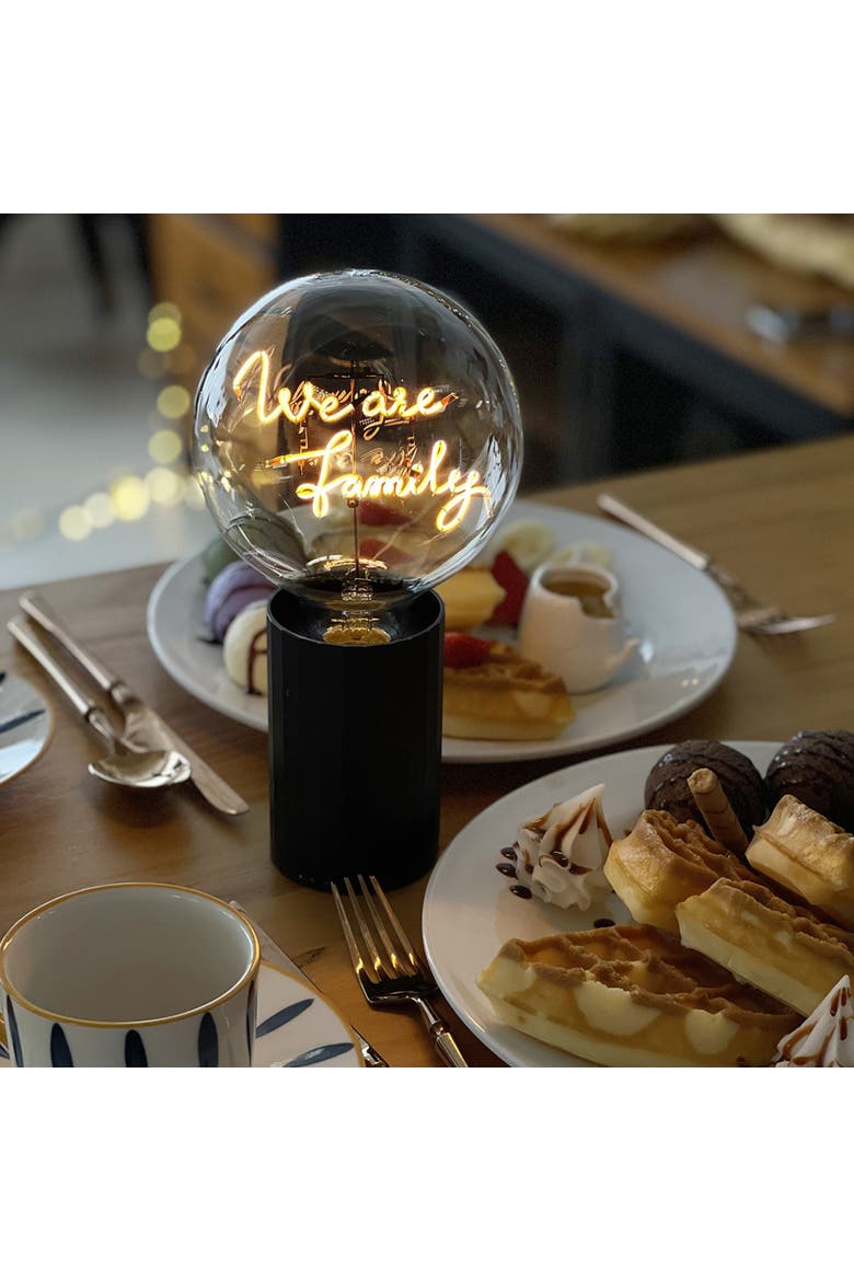 We Are Family Portable Table Lamp, Alternate, color, Blue