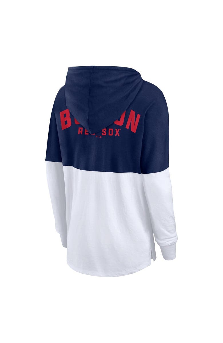 FANATICS Women's Fanatics Navy/White Boston Red Sox Backup Option Pullover Hoodie, Alternate, color, 